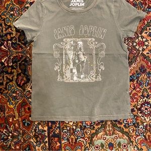 NWOT Band T-Shirt with embellishments Janice Joplin by Lucky Brand S